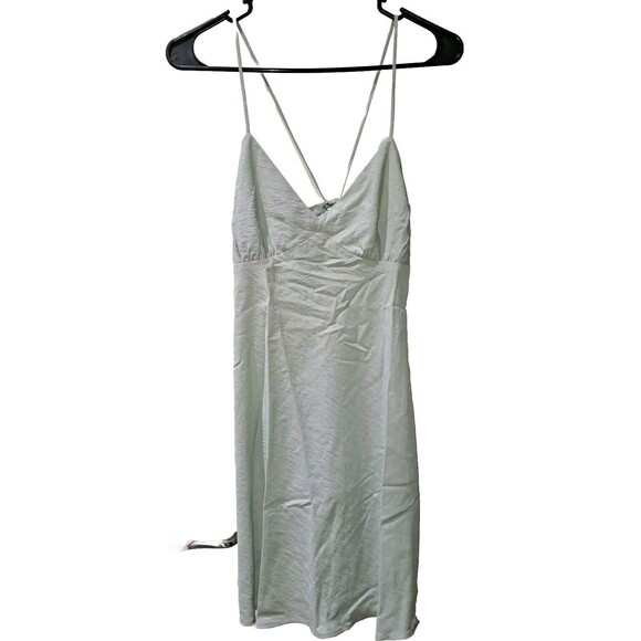 Madewell Sadie Mini Slip Dress Gatehouse Green Strappy Women's Sz 0 Item NL091 - Picture 1 of 11